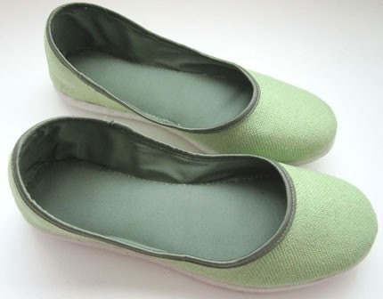 Eco-chic Handmade Vegan Flats - 910G