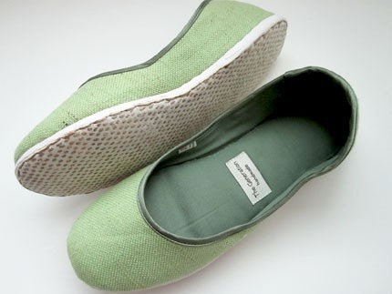 Eco-chic Handmade Vegan Flats - 910G