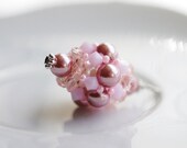 Powder Pink Easter Egg Pendant Charm one of a kind gift ideas under 20
