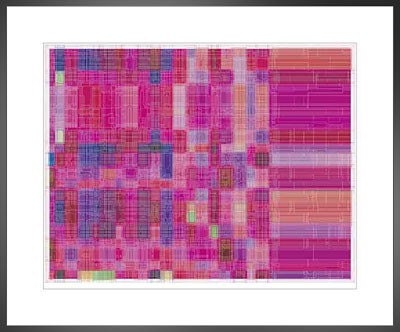 Purple Pathways - limited edition digital art print
