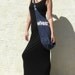 Tank Top Maxi Dress-Black Jersey
