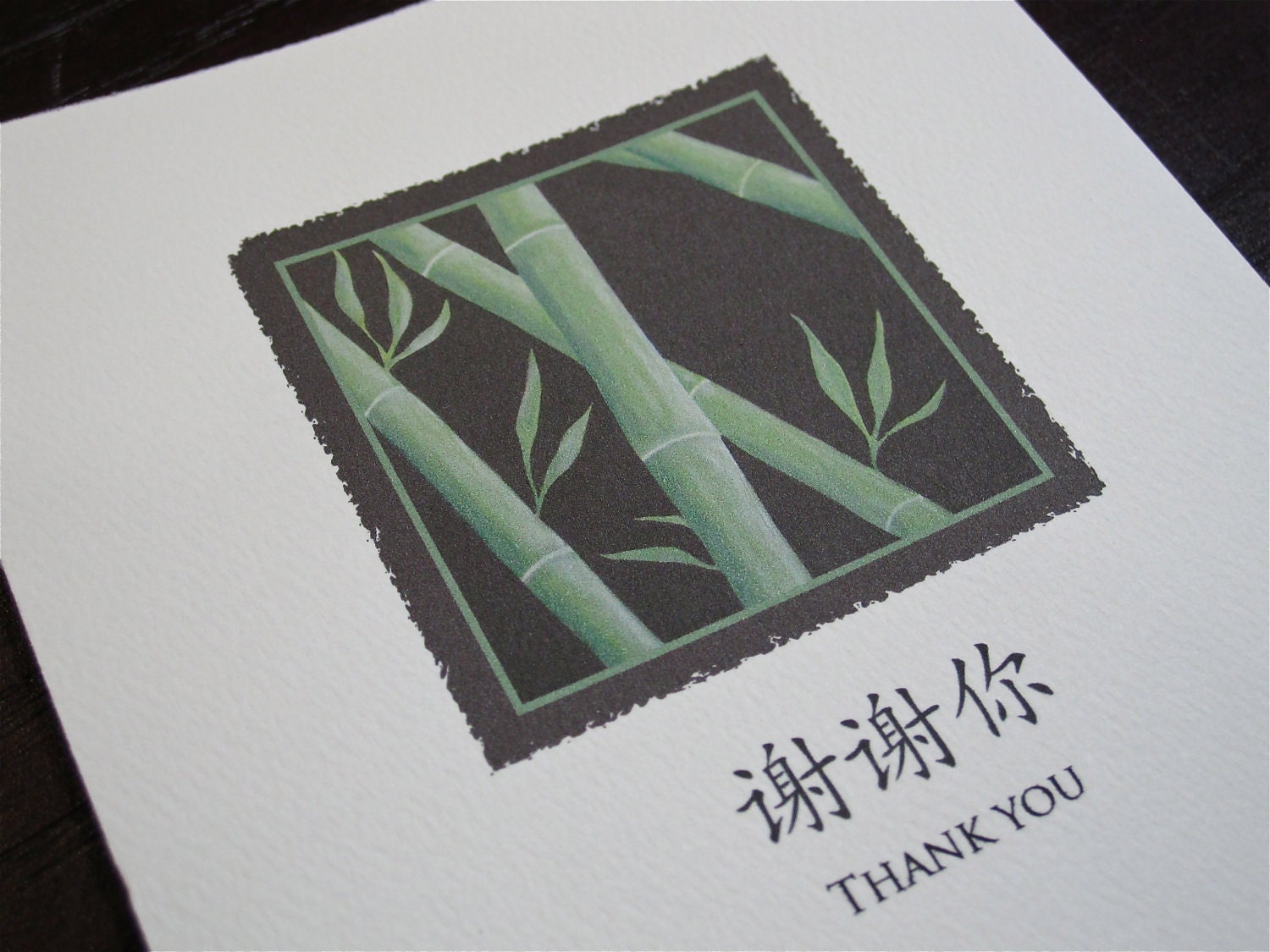 Thank You Note Cards - Bamboo Painting