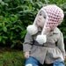 Pink Organic Crochet Pom-Pom Hat