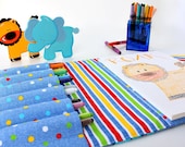 Kids activity toy - coloring tote - Zoo Animals - Cute gifts for kids
