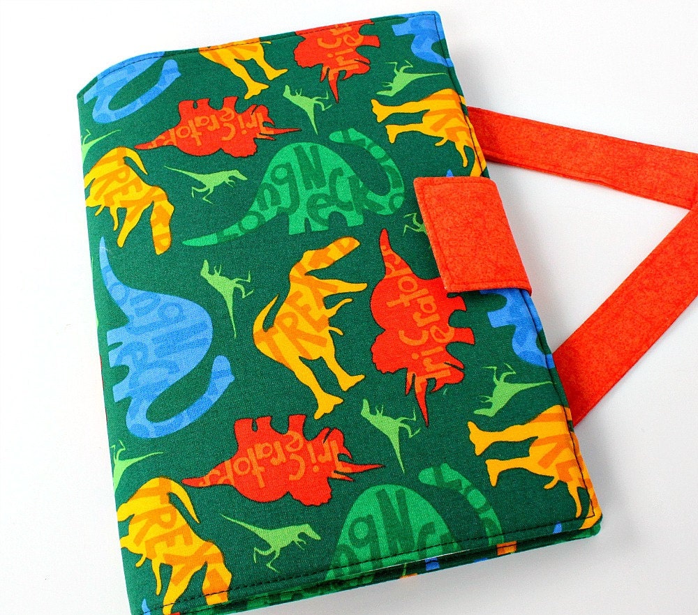 Childrens busy toy - coloring tote - Dino Words (LAST ONE)