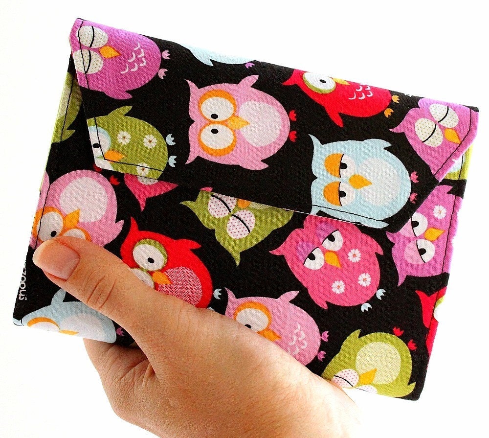 Children art toy crayon wallet Sleepy Owls - Stocking Stuffer for Kids
