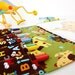 Children travel toy - crayon bag art portfolio for kids - large crayon wallet - Dinosaur (LAST ONE)