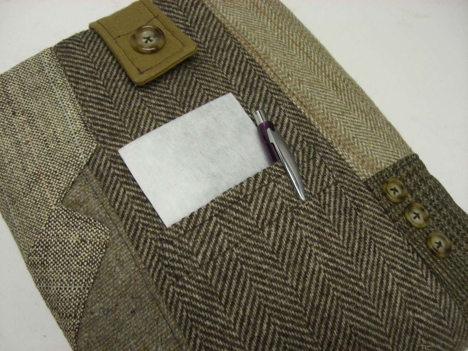 iPad 3 Case, wool Eco Friendly, Recycled Suit Coat