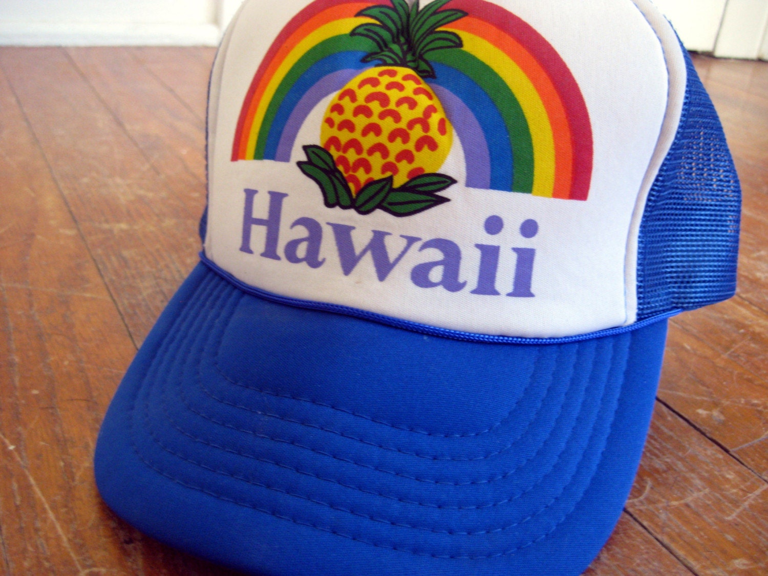 Retro Hawaii Trucker Hat by CrookandFlailVintage on Etsy