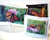 Organic lavender sachet set butterflies drawer freshener summer home decor