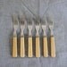 Art Deco Celluloid Forks 6 Faux Ivory