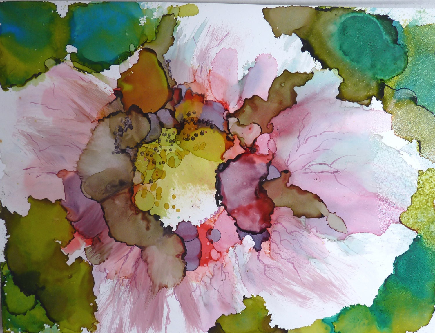 Alcohol Ink Print by Maure Bausch