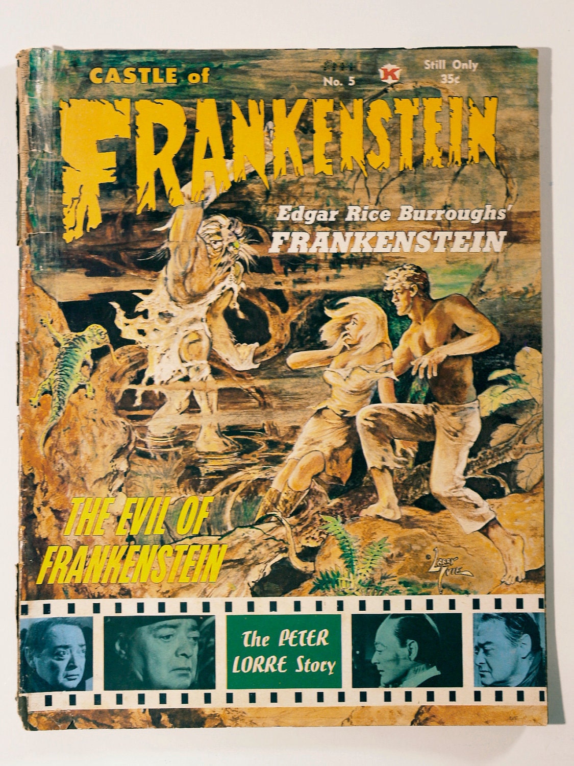 Vintage science fiction, fantasy, horror magazine- Castle of Frankenstein no.5 1964