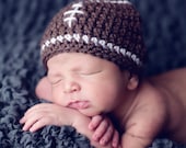 Football Hat for BOY or GIRL - Newborn Size - Photography Prop