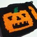 Jack O Lantern Potholders - Halloween Potholders - Black and Orange - Pumpkin Potholders