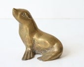 50s Brass Seal Sculpture