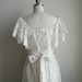 Lace Wedding Dress - Flutter Ruffle Sleeve
