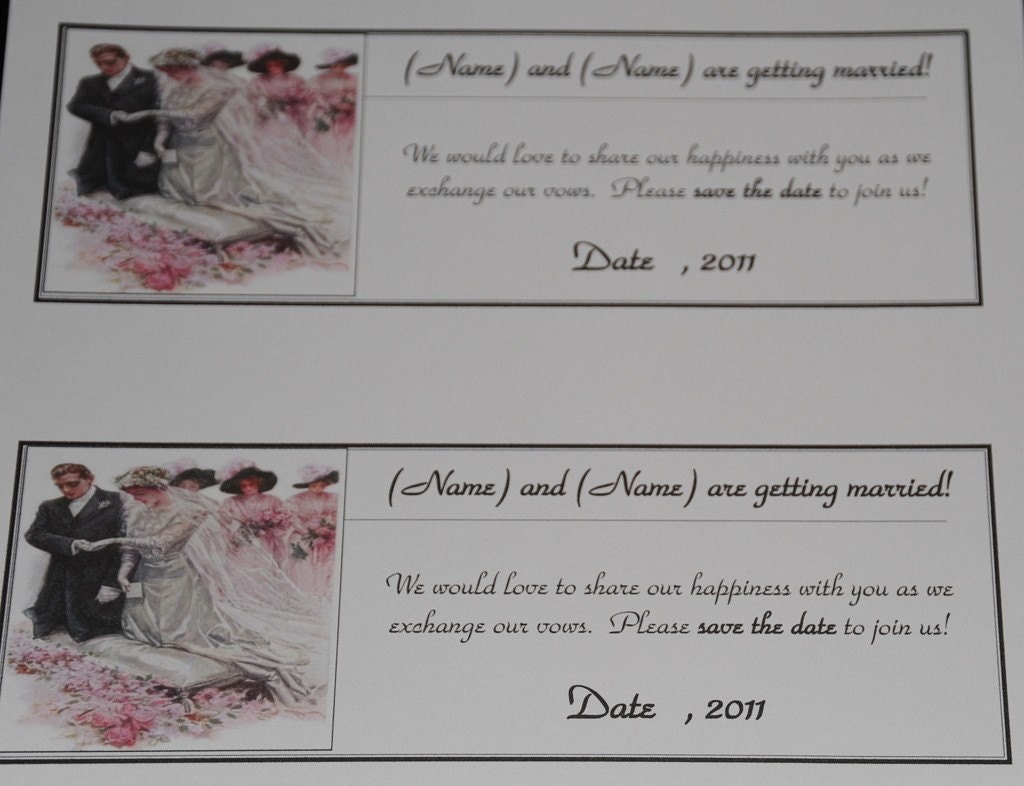 Save the Date - Wedding Announcments