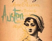 Jane Austen Print 11x17 - Famous Seniors
