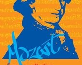 Wolfgang Amadeus Mozart Print 11x17 - Famous Seniors