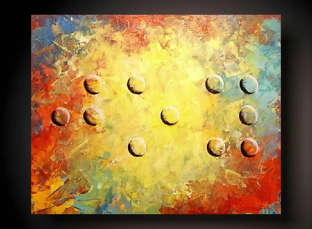 JMJARTSTUDIO ORIGINAL BRAILLE PAINTING 16 X 20 by JMJARTSTUDIO