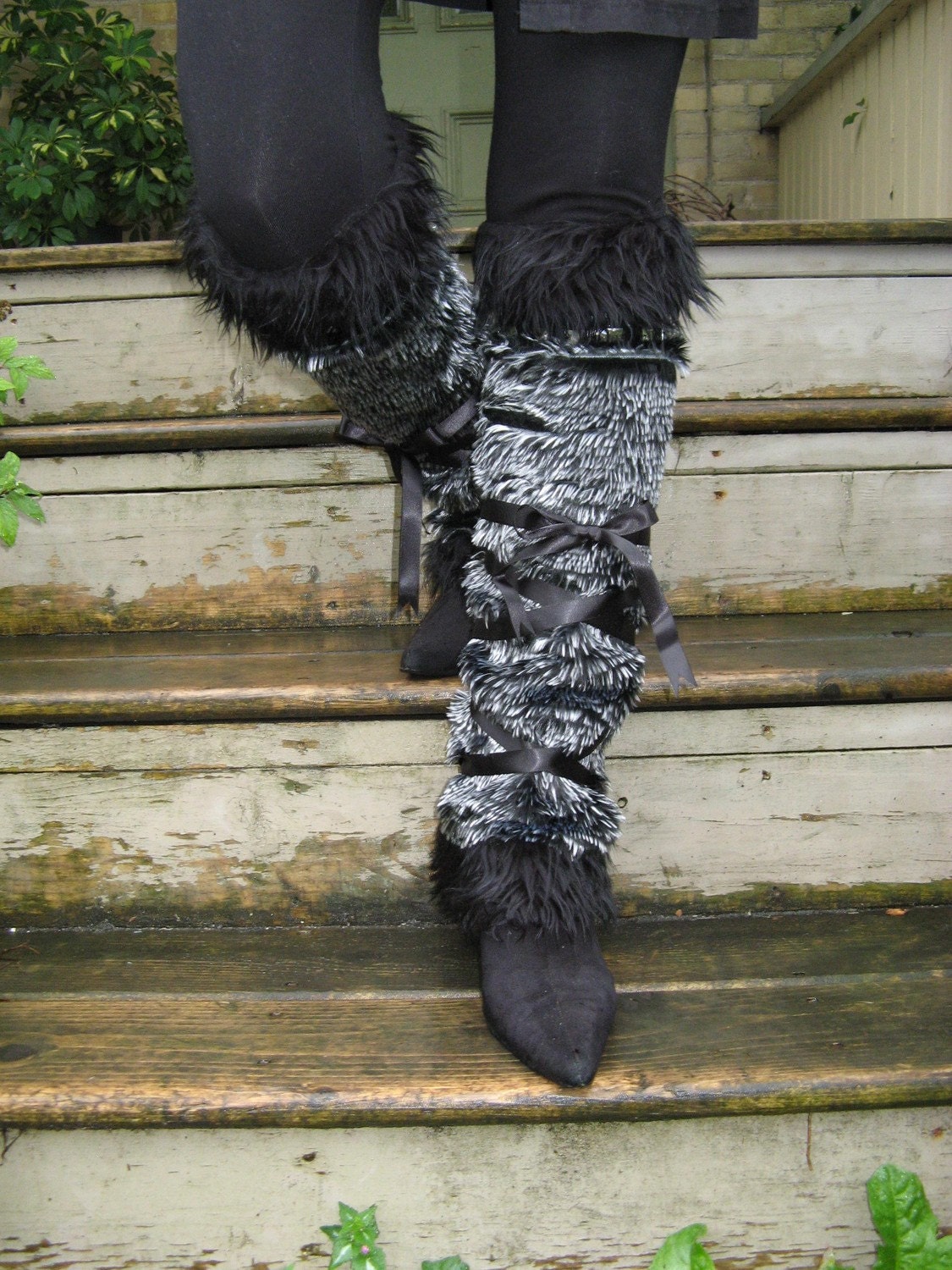 The Boot Route - Stylish, Alternative Faux Fur Leg Warmers