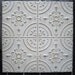 2'x2' Antique Ceiling Tin Tile Circa 1910. Off-White FRAMED Ready to Hang. Great for magnet board as well.