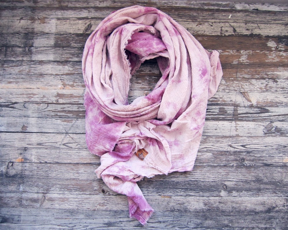 THE NOMAD - pink cotton scarf