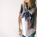 THE NOMAD - purple cotton scarf