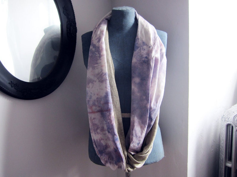 ENDLESS SUMMER - Silk and Linen Circle Scarf