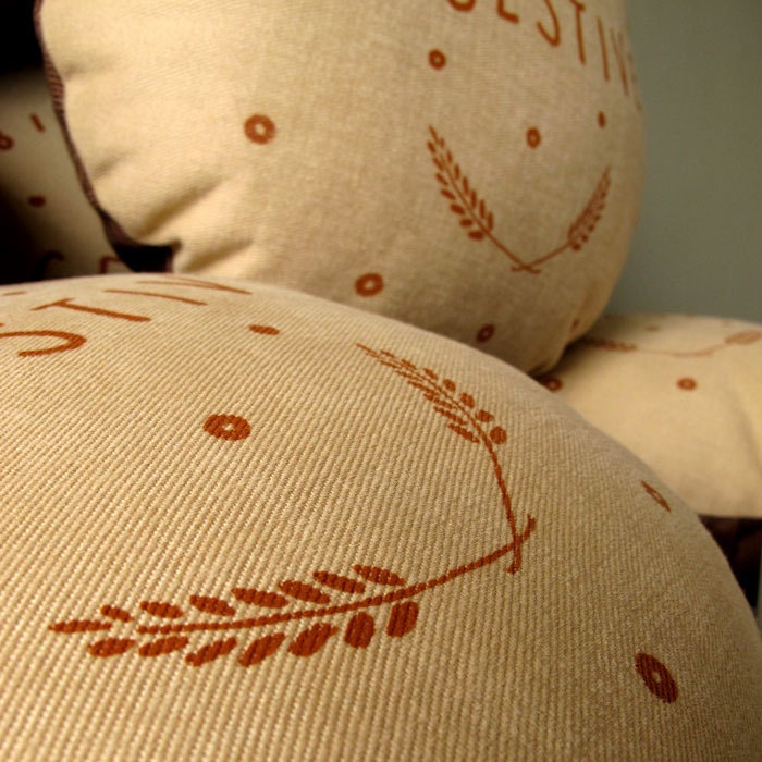 Chocolate Digestive Screen-Printed Cushion