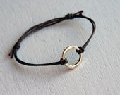 Irregular Karma Bracelet with Waxed Cotton Thread (28 colors)