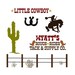 Childrens Vinyl Wall Decal Cowboy Western Nursery HUGE Full ROOM Collection