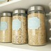 Custom Printable Kitchen Pantry Home Labels "Vintage Blue Collection"