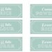 Custom Long Rectangle Vintage Blue Printable Pantry Labels