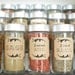 Customized Kraft Pantry Spice Labels