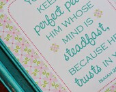 Keep you in PERFECT PEACE scripture 8x10 art print