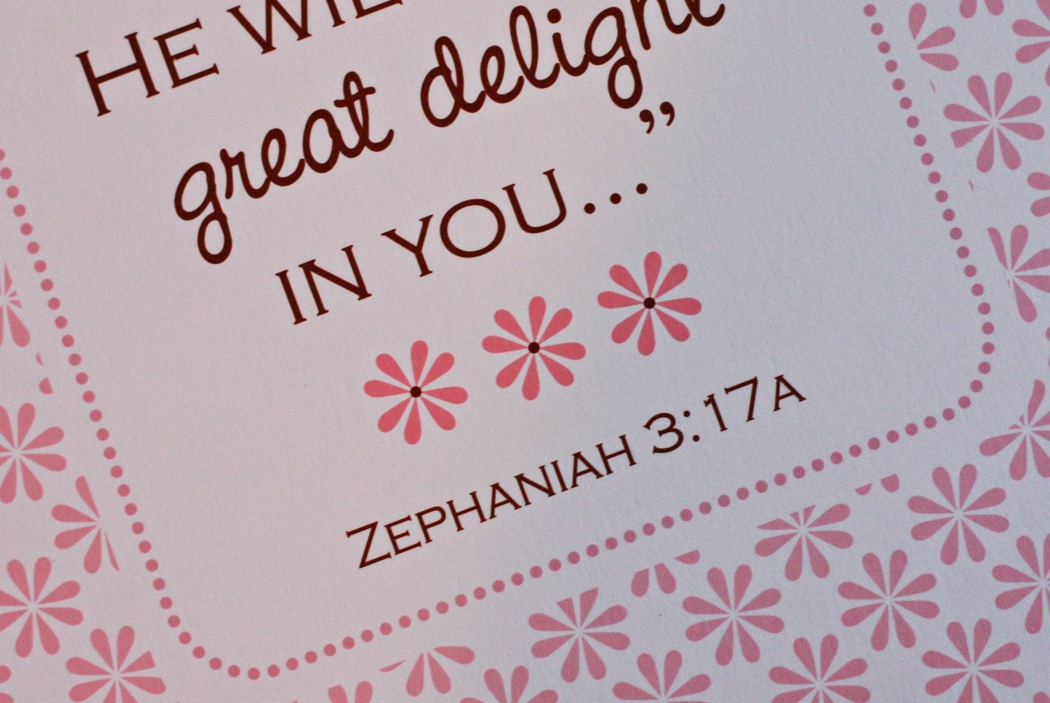 He is MIGHTY TO SAVE scripture art print 8x10