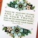 TEACH Me YOUR WAY O Lord, scripture print Blues and Greens