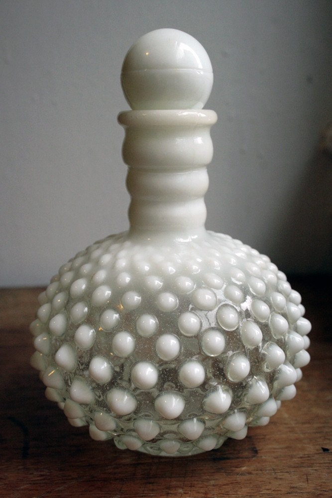 Antique Fenton Hobnail Perfume Bottle