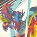 Handpull SilkScreen Art Print "Dragon Year" Chinese Mythology Creature