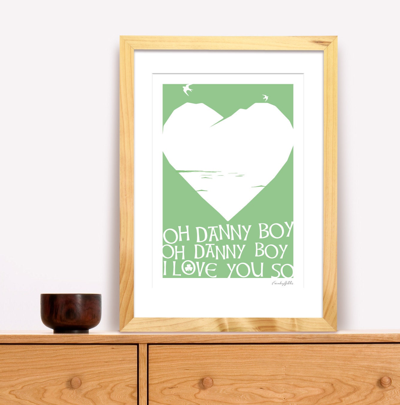 Oh Danny Boy Modern Irish Trad Poster