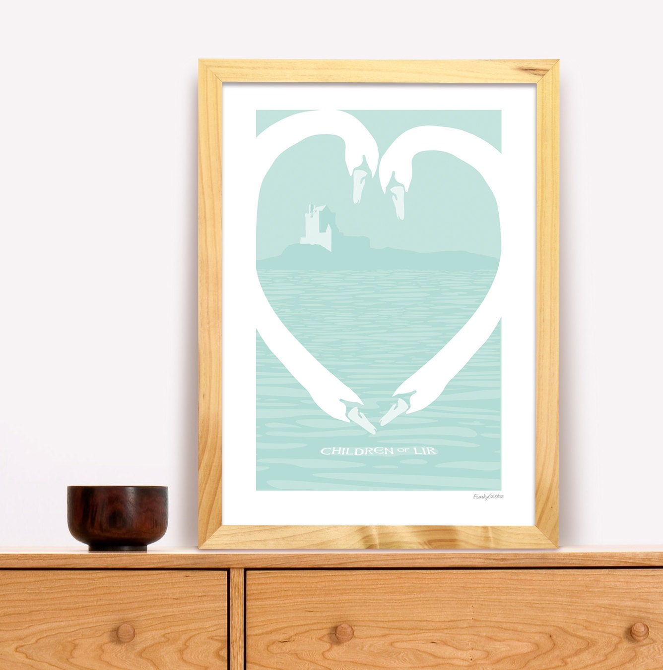 Children of Lir  Modern Irish Trad Poster