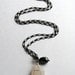 Bridesmaid Necklace, Sea Glass Jewelry, Grey Pearl