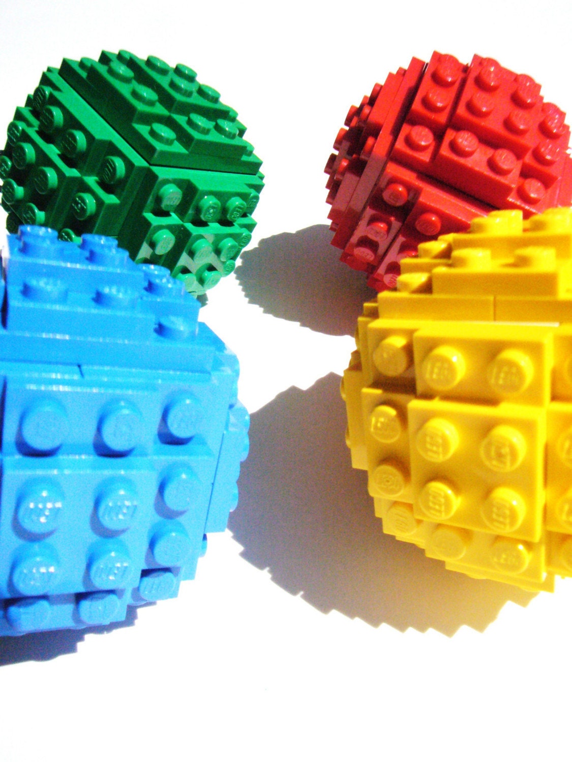 Brick Christmas Ball Ornaments Kit, Set of 4