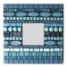 Blue Mosaic Mirror Wall Accent