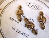 Vintage Brass Jewelry Stamping Connector (4)