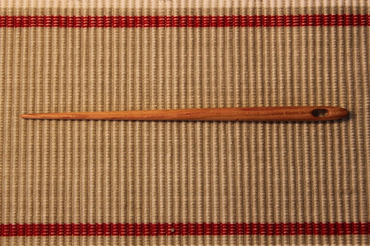 Wooden Nalbinding Needle beautiful PLUM wood... 12011312