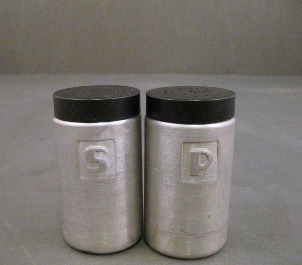 Aluminum Salt and Pepper Shakers