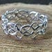Celtic Woven Argentium Sterling Silver Ring